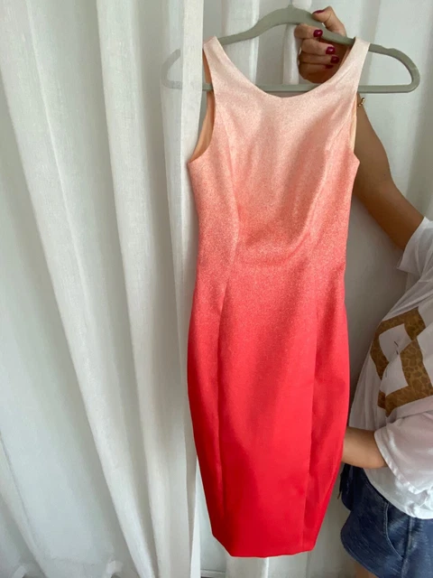 Jupe Karen Millen Avec Boutons Et Ceinture - Taille 8, Longueur 25 Pouces (occasion Très Bon état)