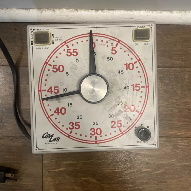 Temporizador Gra Lab Cuarto Oscuro Modelo Vintage Raro Blanco Cra PARA REPUESTOS
