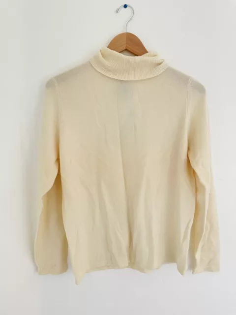 Charter Club Luxury Women’s Sweater 100% Cashmere IVORY Turtleneck S NWT