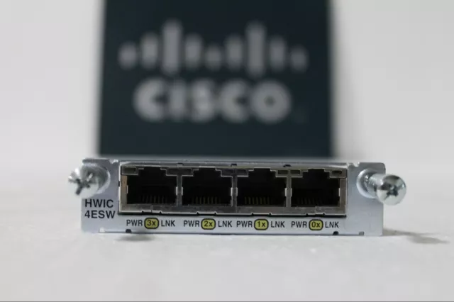 Cisco HWIC-4ESW 4 Port 10/100 Éthernet Interrupteur Interface Carte Véritable *