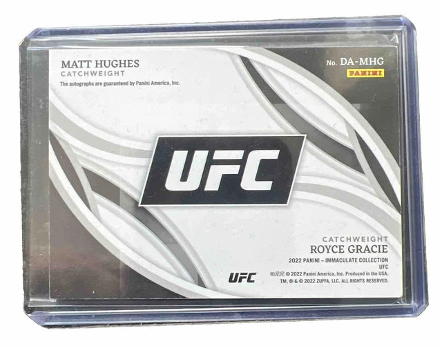 2022 IMMACULATE UFC Matt Hughes Royce Gracie doppio autografo 18/25 EUR