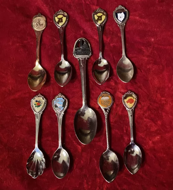 9 Vintage Souvenir Spoons World Fair 1982