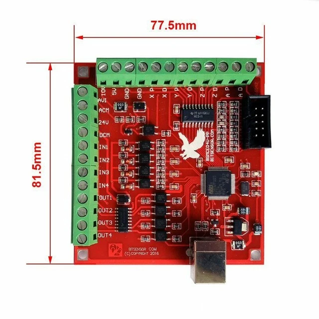 Servo Pas à Pas Moteurs USB CNC Contrôleur Carte MACH3 1 Set 0-10V Sortie Port