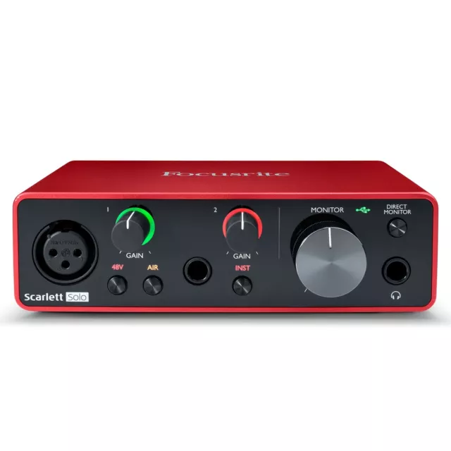 Focusrite Scarlett Solo 3rd Generation - Interface Audio 2 IN 2 Out USB " C "