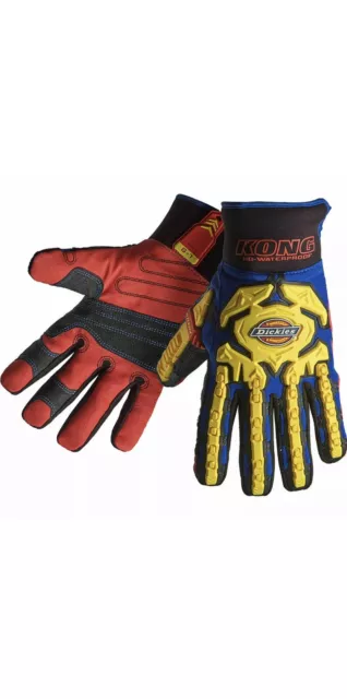 Mens Dickies Heavy Duty Kong Work Gloves / BS Safety Gloves Workwear Gloves  Blue