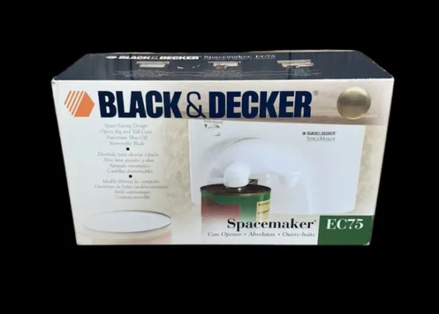 Black & Decker Spacemaker Under Cabinet Electric Can Opener White C085