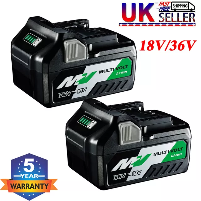 2X For HiKOKI BSL36A18 18V/36V 6Ah Li-Ion Multi Volt Battery BSL 36B18 372121M