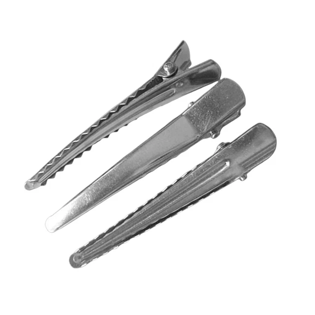 100pcs 6cm en métal polyvalent Duckbill pince crocodile broche