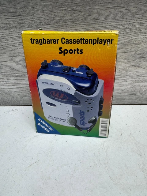 COBY CX-34 ALL Weather Sports Cassette Player Yellow New Unused