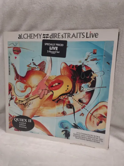 Dire Straits  Alchemy Live 1984 Vinyl 2 LP  Quiex Promo record w/ press kit