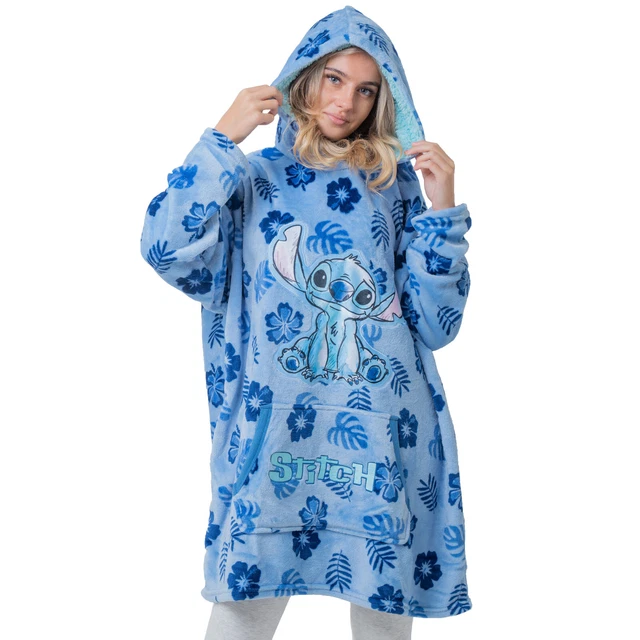 DISNEY LILO & Stitch Hoodie Blanket for Women Fleece Oversized Hoodie