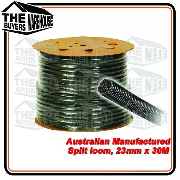 100% Premium Australian Made Split Loom Tubing Wire 23mm Conduit Cable 30m UV
