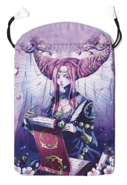* Mystical Manga Tarot Satin Bag Large Tarot Bag Wiccan Pagan Witch