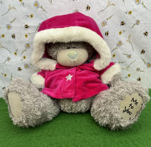 Me To You Tatty Teddy Vintage Carte Blanche Winter Red Star Hoodie 12” Cute Rare 2