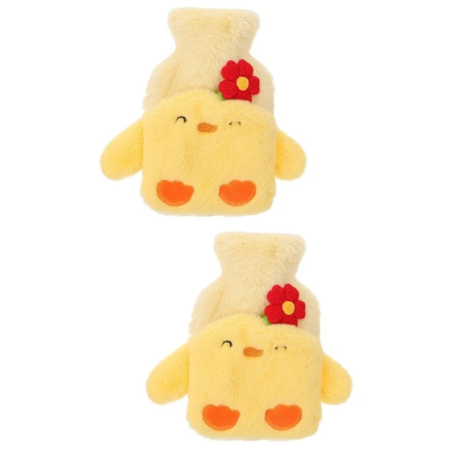 2 Pc Hot Cold Water Bottle Water Filled Hot Water Bag Heated Neck Warmer Cartoon