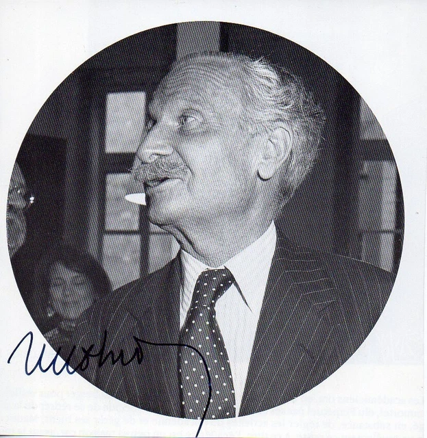 DECOUPE SIGNEE MICHEL MOHRT 14x14 cm Ecrivain & Académicien EUR 10