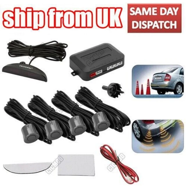 Yctze 12V Car Parking Sensor Backup Radar Reversing Assistance Aid Kit With Audio Buzzer Alarm For Parking Sensor Kit Car Reversing Sensors Kit Buzzer Car Parking Sensor Car Front Sensor Parkingparki