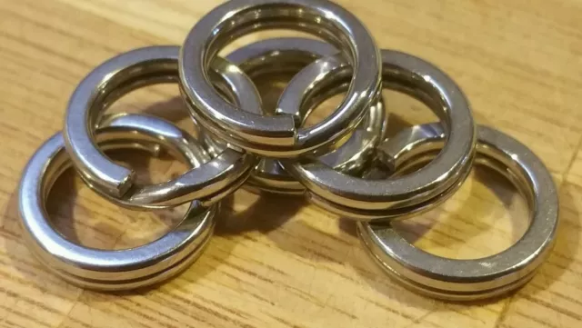 Stainless Steel 12mm split rings  rated up to 110kgs marine grade 40 pack! 3
