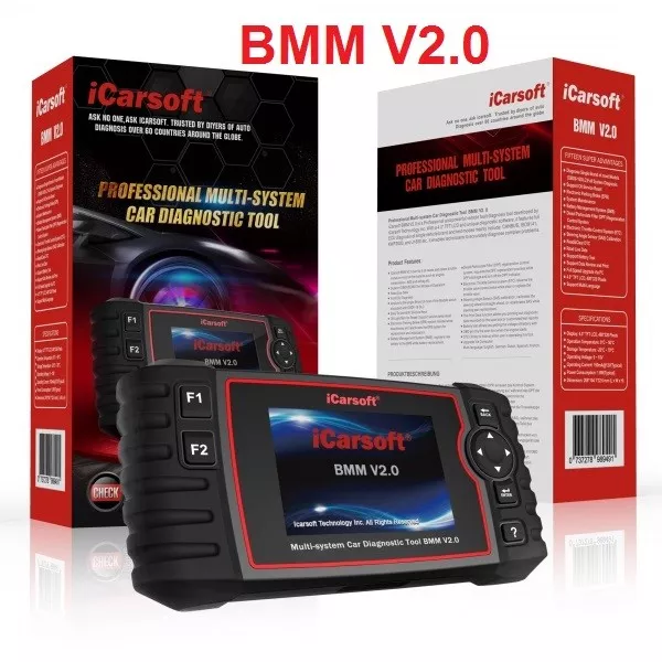 iCarsoft BMM V2.0 für BMW Mini OBD Diagnose Öl Service DPF EPB BMS Rückstellung