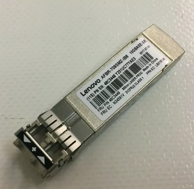 Lenovo AFBR-709SMZ-IB8 10GBASE-SR SFP+ 850 nm Transceiver 46C3448 46C3449