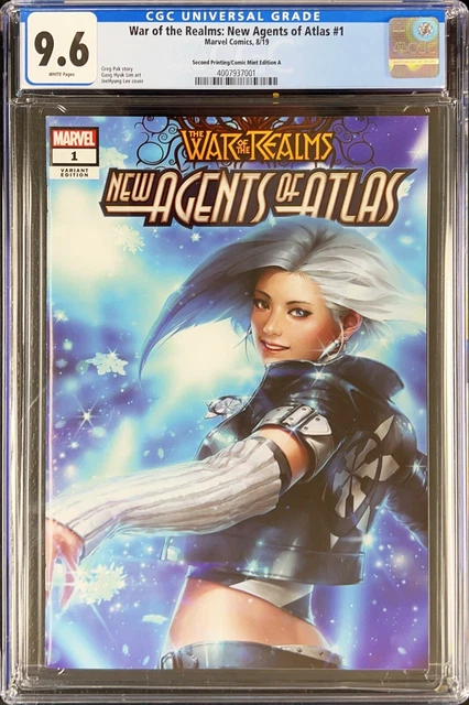 War Of Realms New Agents Atlas #1  Lee Trade Variant Luna 9.6 Cgc 2Nd Print