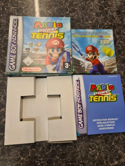 Mario Power Tennis Box Only (No Game Included) *Gameboy Advance Pal*