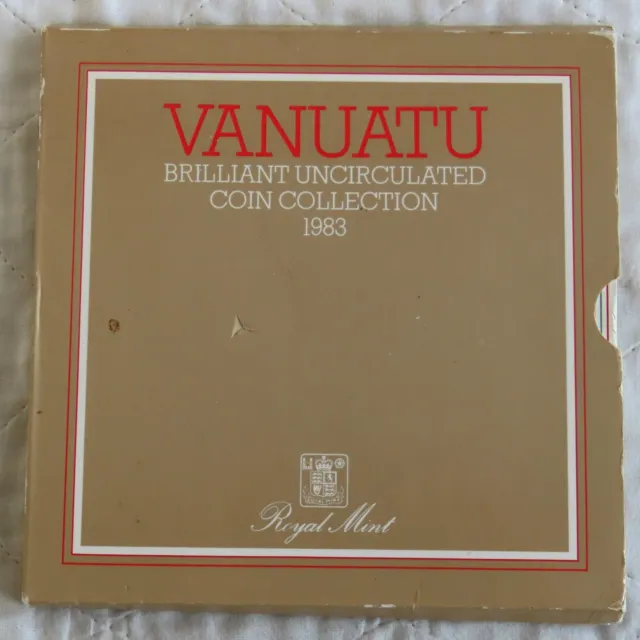 VANUATU 1983 6 COIN BRILLIANT UNCIRCULATED YEAR SET -  sealed pack