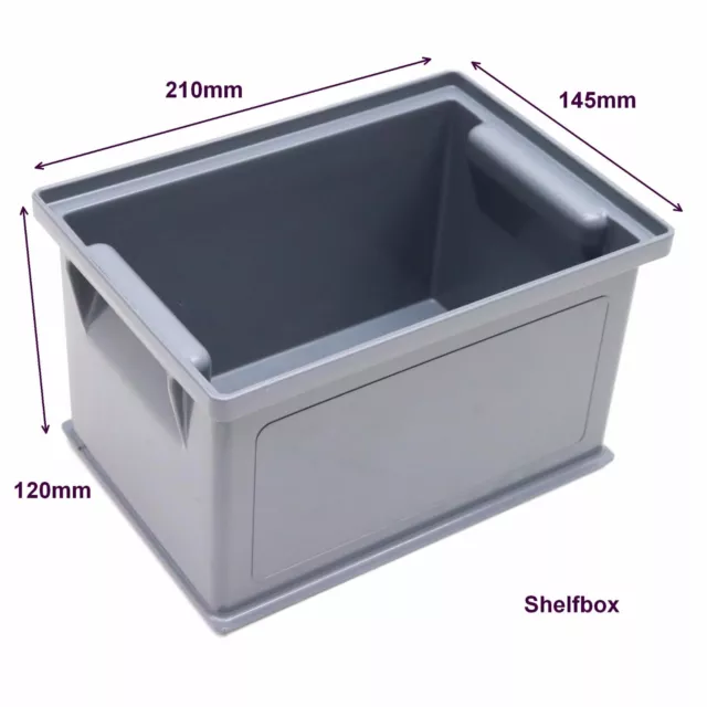NEW 10 x Strong Stacking Small Parts Plastic Storage Containers Bins Bin Boxes