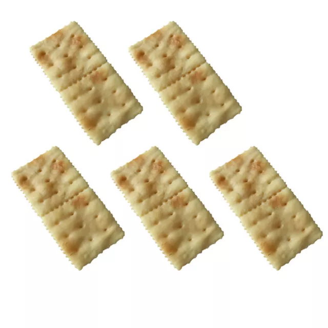 5 Pcs Nachgemachte Soda-Cracker Spielzeug Gefälschter Kuchen