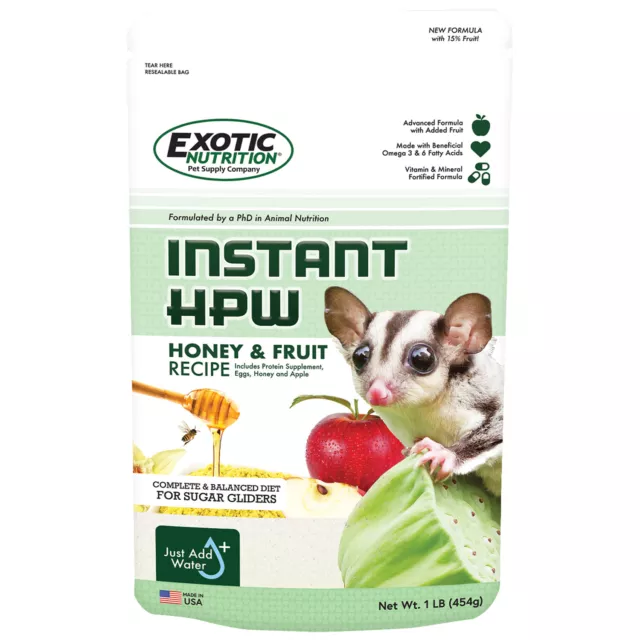 Honey & Fruit Instant-HPW (1 lb.) - High Protein Nutritious Sugar Glider Food