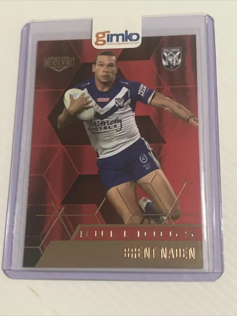 2022 Nrl Elite 'Mojo Ruby' Mr024 Brent Naden Bulldogs #9/46