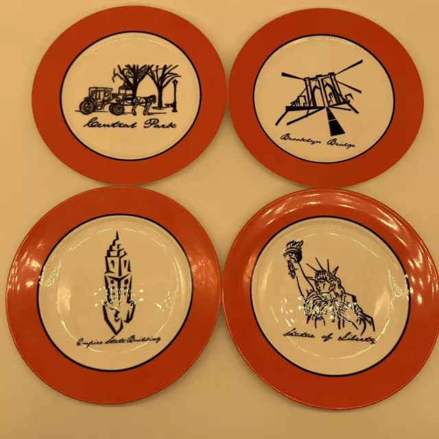 Complete Set 4 Sex And The City Collector 8" Plates Hbo