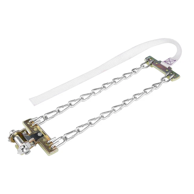 Cintura di sicurezza pneumatici auto 205 - 225 mm pneumatico antiscivolo catena in acciaio fango neve per