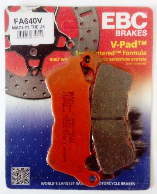 EBC FA640HH Sintered Brake Pads – Front For Harley Sportster 2014-2020, Iron, Forty-Eight