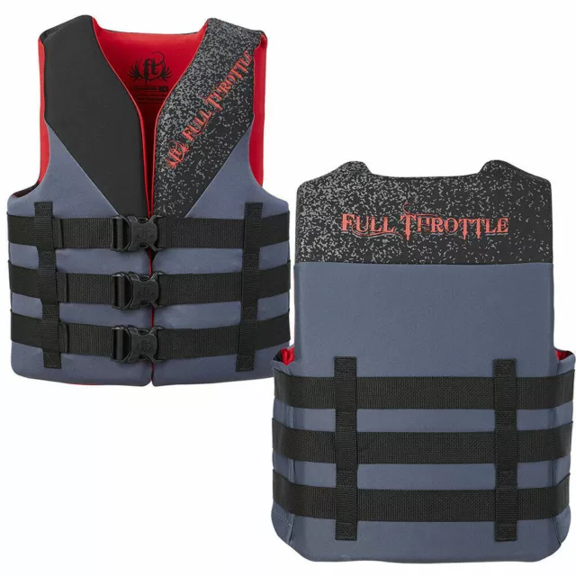 Full Throttle Adult Life Ski Jacket Pwc Vest Rapid-Dry Sm / Medium