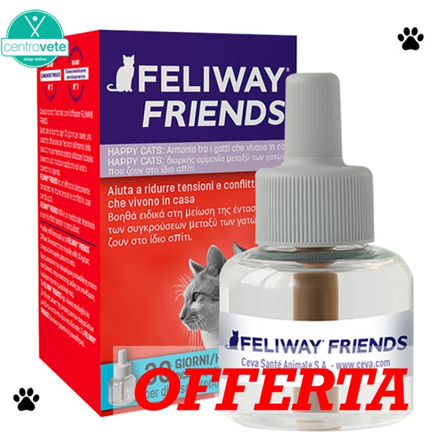 Ceva FELIWAY Friends | RICARICA 48 ml → Armonia tra GATTI che vivono in casa
