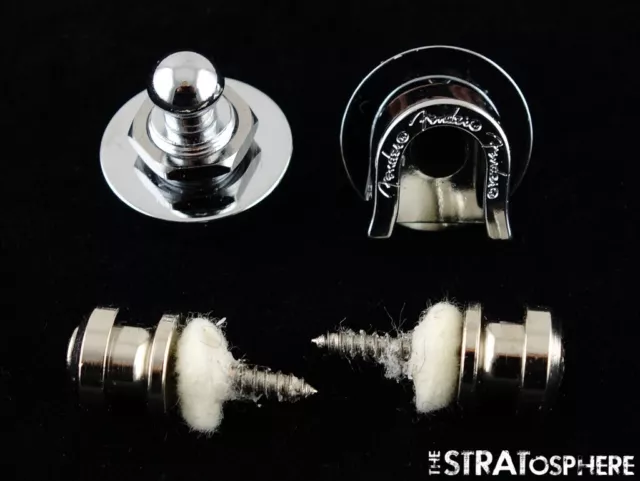Fender 2 USA STRAP LOCKS + KNOBS American Strat Tele, Jeff Beck Stratocaster!