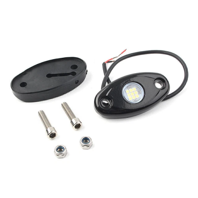 White LED Rock Light for Truck JEEP ATV SUV Trail Rig Bar Lamp