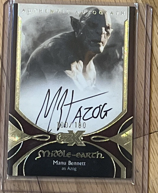 Cryptozoic CZX Middle-Earth MANU BENNETT AS AZOG /180 On Card Auto #MB-A