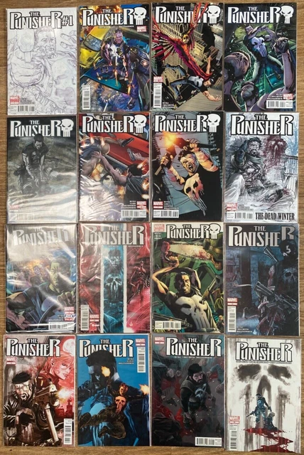 Punisher   - 1  To 16  Full Set - 2011 Greg Rucka  Series  - Marvel Comics