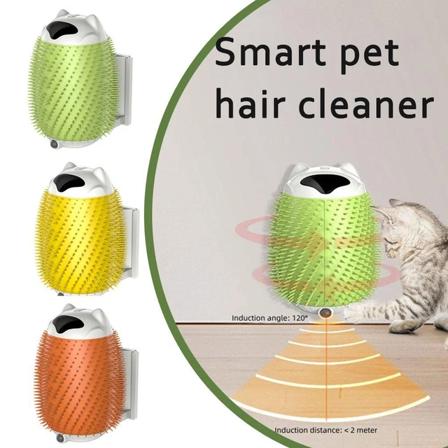 Smart Cat Massager Self Cleaming Brush Comb Rotating NEW C9D2