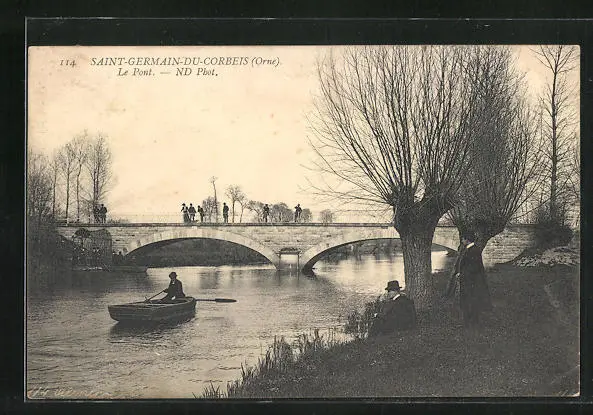CPA Saint-Germain-du-Corbeis, Le Pont, pont