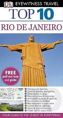 DK Eyewitness Top 10 Travel Guide: Rio de Janeiro-DK-paperback-1409373630-Good
