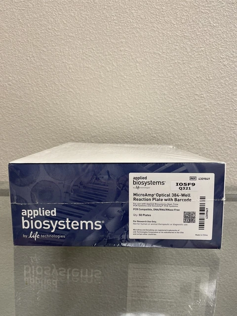 Applied Biosystems MicroAmp Optical 384-Well Reaction Plate w/Barcode - 50/Pack