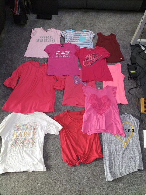 Girls T-Shirt Tops Bundle - Age 10-12 yrs