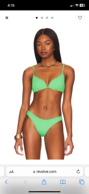 L Space Ribbed Helena Bikini Top NWT in Garden size medium