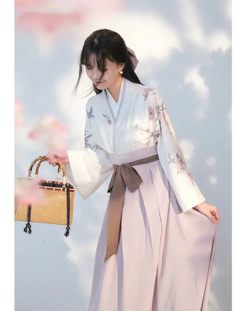 Women Japanese Kimono Yukata Korean Traditional Dress Hanbok Costume Hanfu Dress 2