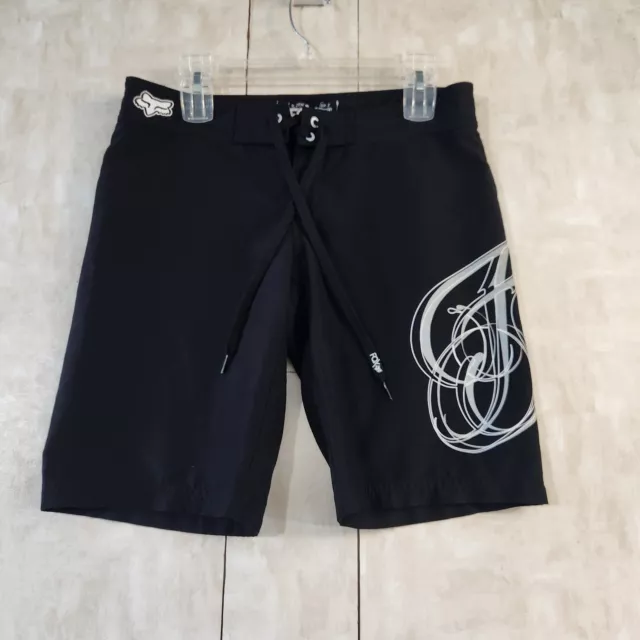 Fox Racing Board Shorts Women's Size 5 Black Lightweight Quick Dry