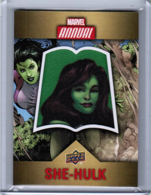 2016 Ud Marvel Annual She-Hulk Cp-6 Manufactured Character Patch Card Upper Deck