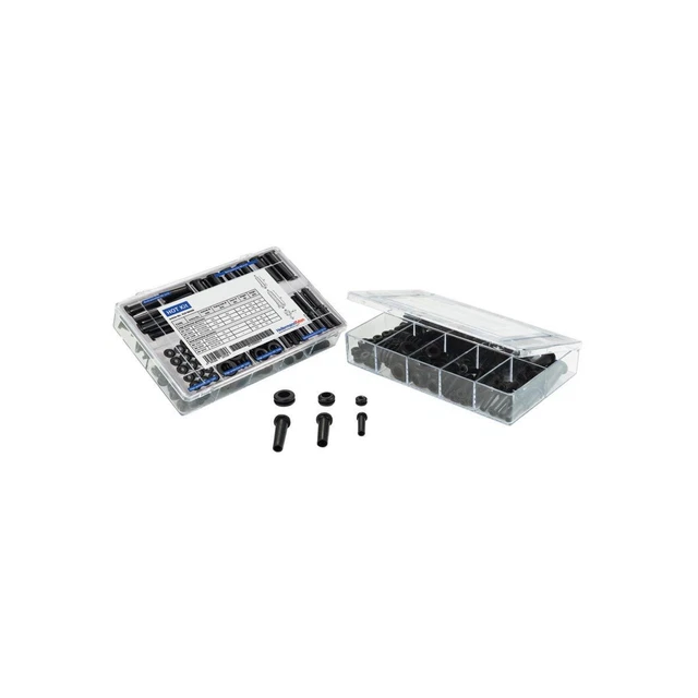 Hellermann HOTKit-PVC-FR-BK(10) Tüllenset aus Knickschutz- und Durchführungstüll